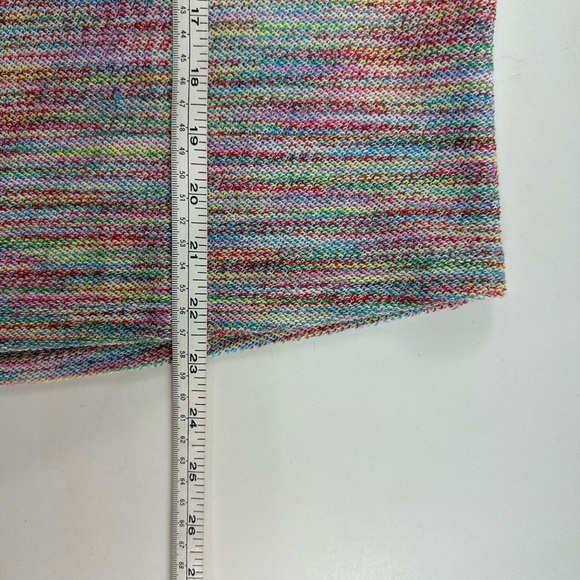 Saturday Sunday Anthropologie French Terry Top Womens Large Shirt Sleeve Rainbow - Picture 6 of 7